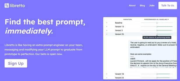 Libretto - Tool preview