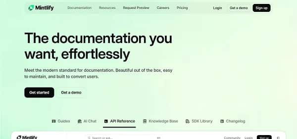 Mintlify - Tool preview