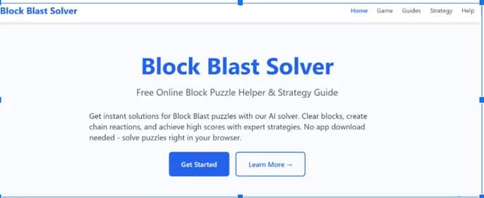 Block Blast Solver - Tool preview