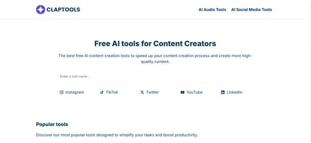 Claptools - Tool preview