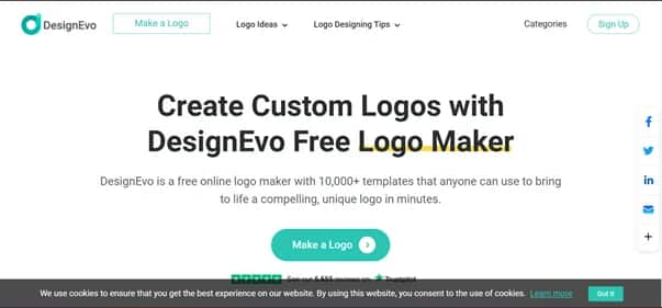 DesignEvo - Tool preview