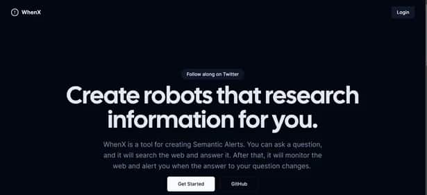 WhenX - Tool preview