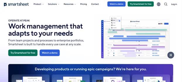 Smartsheet - Tool preview