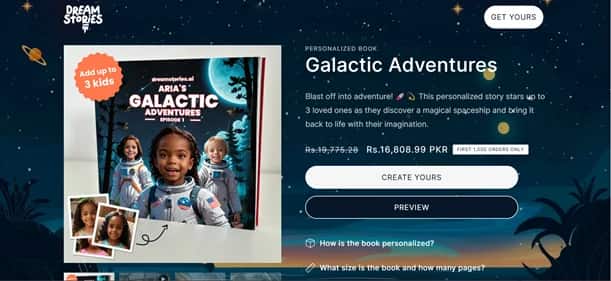 DreamStories.ai - Tool preview