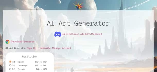 EBank AI Art Generator - Tool preview