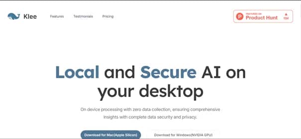 Klee Desktop - Tool preview