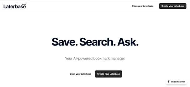 Laterbase - Tool preview