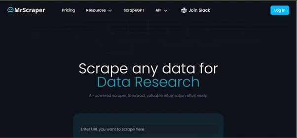 MrScraper - Tool preview