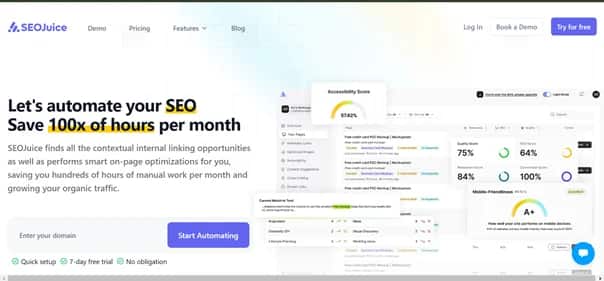 SEOJuice - Tool preview