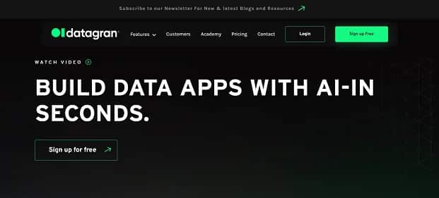 Datagran - Tool preview