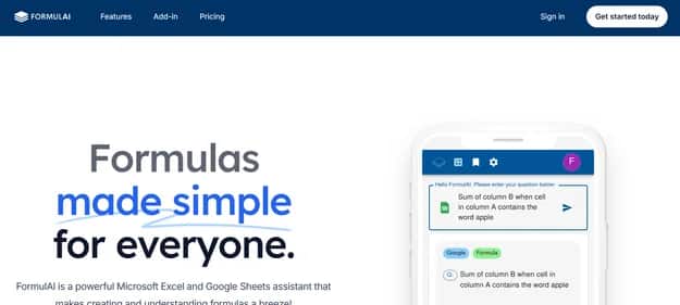 FormulAI - Tool preview