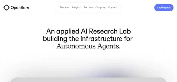 OpenServ - Tool preview