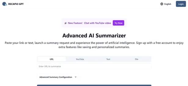 RecapioGPT - Tool preview