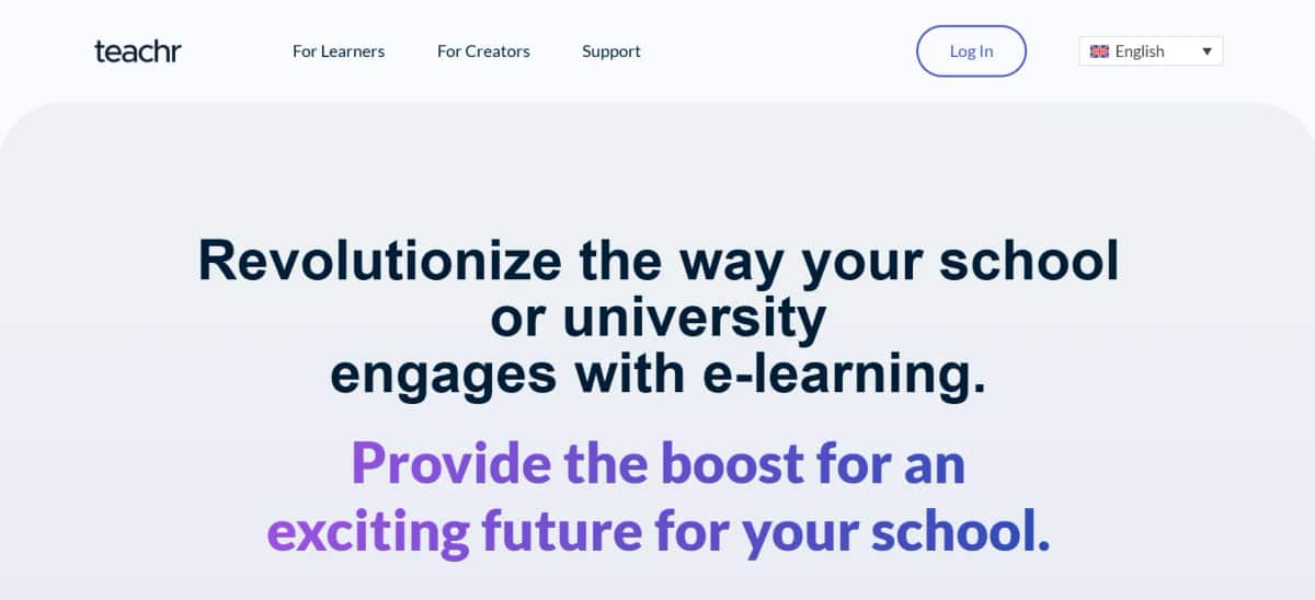 Teachr LMS - Tool preview