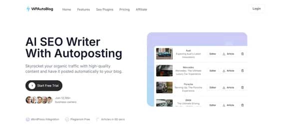 WPAutoBlog - Tool preview