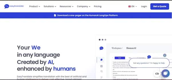 EasyTranslate - Tool preview