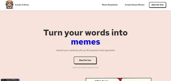 Create A Meme - Tool preview