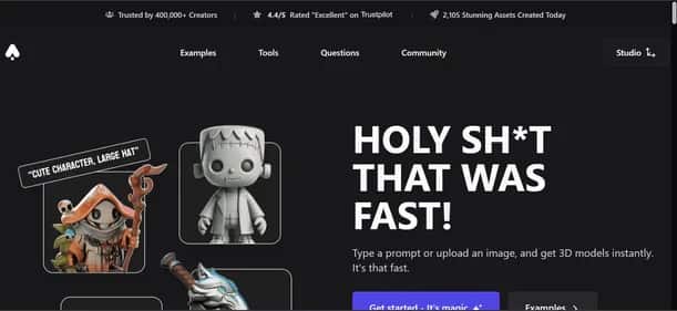 3D AI Studio - Tool preview