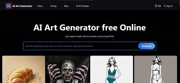 AI Art Generator - Tool preview