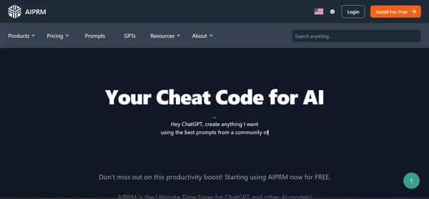 AIPRM - Tool preview