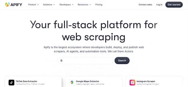 Apify - Tool preview