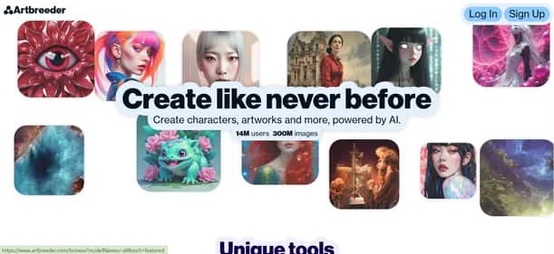 Artbreeder - Tool preview