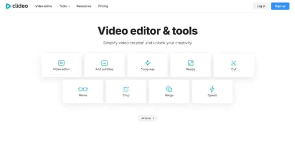 Clideo - Tool preview