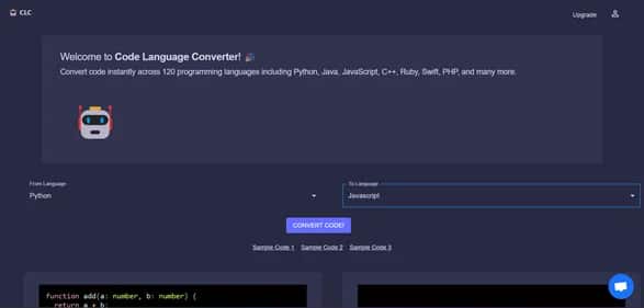 Code Converter - Tool preview
