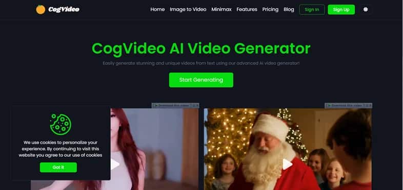 CogVideo - Tool preview