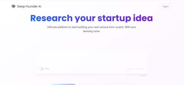DeepFounder - Tool preview