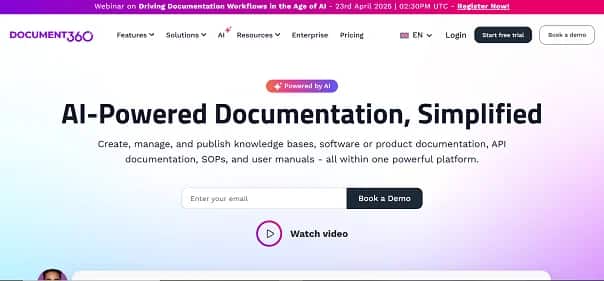 Document360 AI - Tool preview