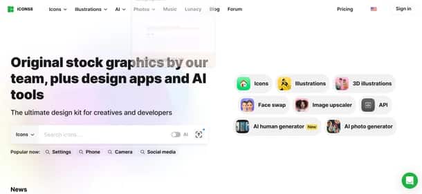 Icons8 - Tool preview