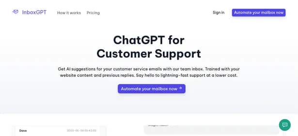 InboxGPT - Tool preview
