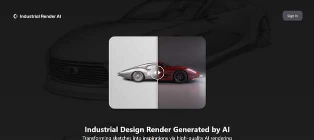 Industrial Render AI - Tool preview