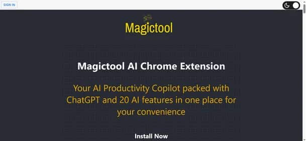 Magic Tool AI - Tool preview