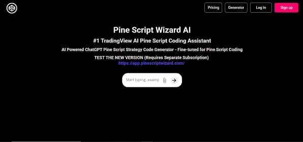 Pine Script Wizard ChatGPT - Tool preview