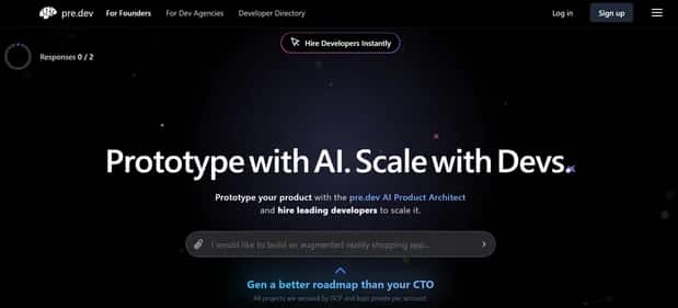 pre.dev - Tool preview