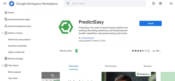 PredictEasy - Tool preview
