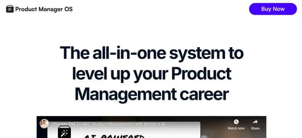 Product Manager OS - Tool preview