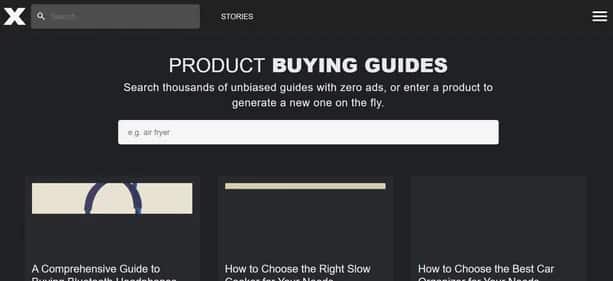 Product Buying Guides - Tool preview