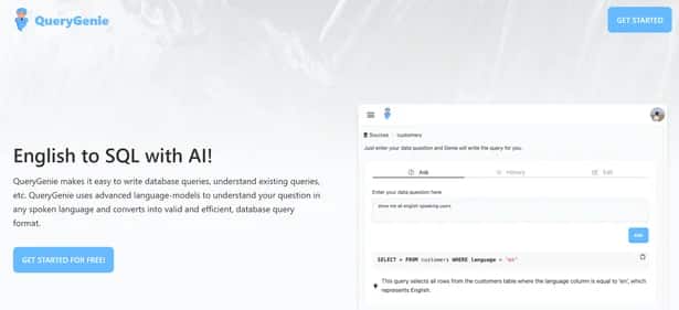 QueryGenie - Tool preview