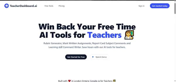 TeacherDashboard - Tool preview
