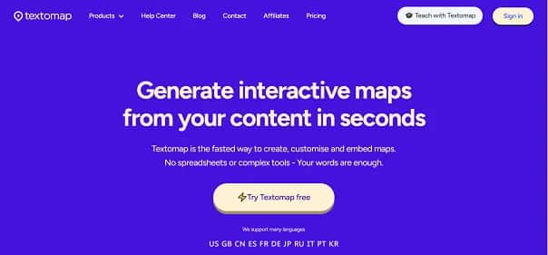 Textomap - Tool preview