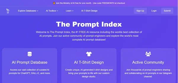 The Prompt Index - Tool preview