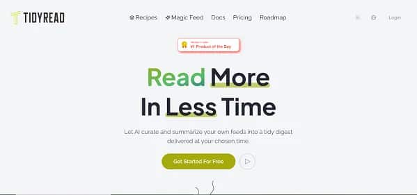 Tidyread - Tool preview