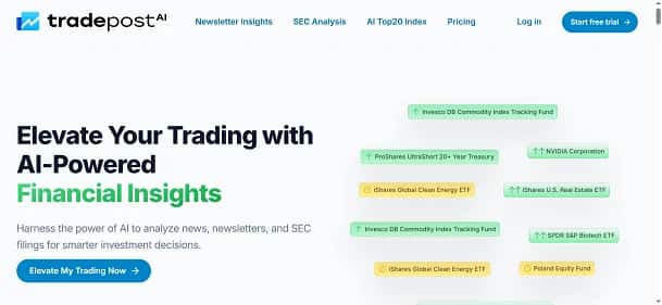 Tradepost.ai - Tool preview