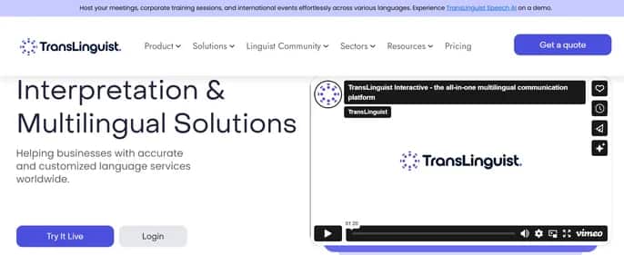 TransLinguist - Tool preview