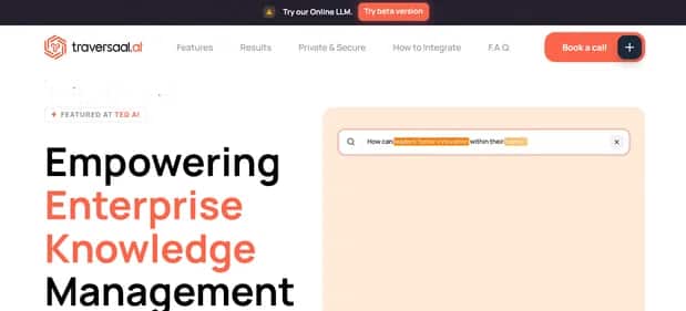 Traversaal.ai - Tool preview