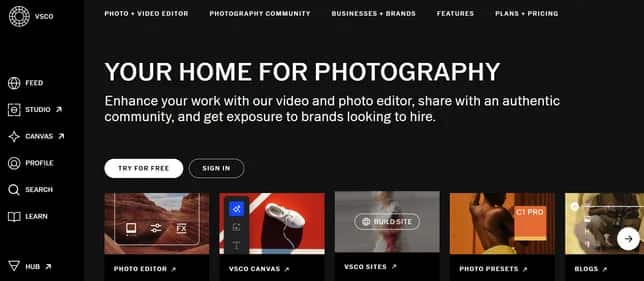 Vsco AI - Tool preview