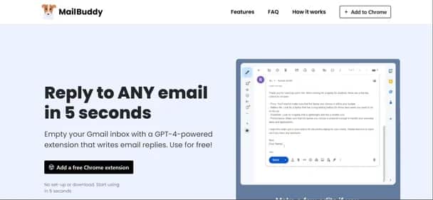 MailBuddy - Tool preview